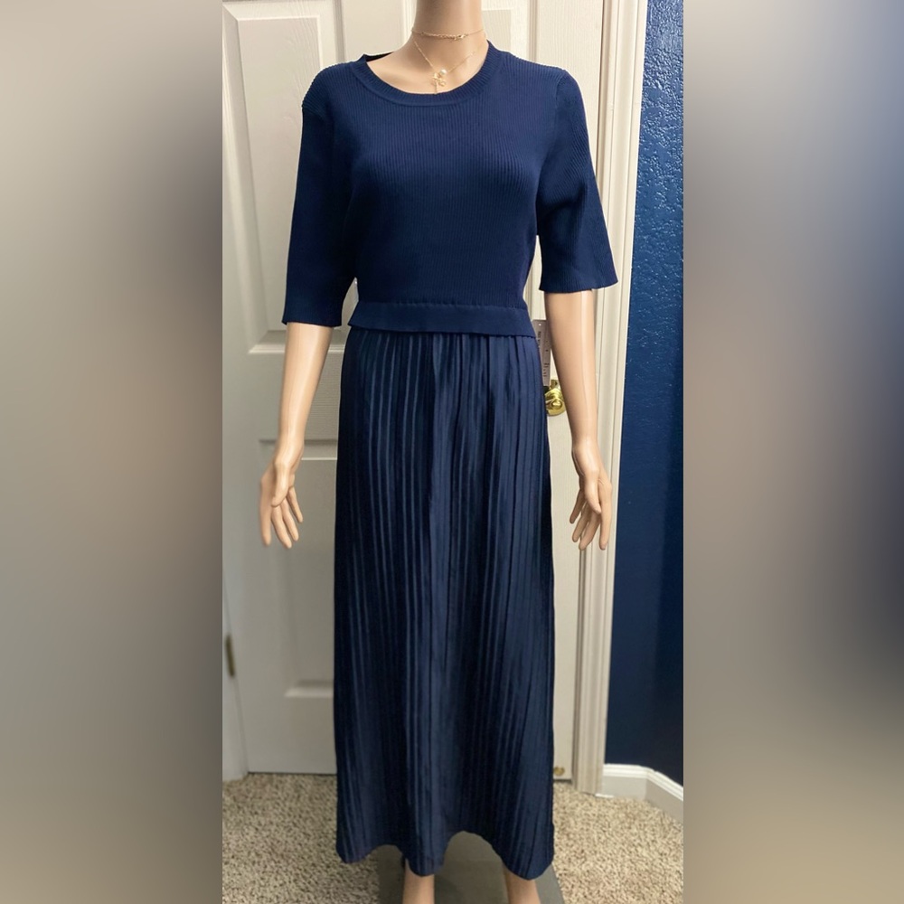 Nanette Lepore Classic Navy Midi Dress